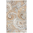 Alora Decor Makalu 3' x 5' Paisley Beige/Natural Hand-Tufted Area Rug