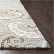 Alora Decor Makalu 3' x 5' Paisley Beige/Natural Hand-Tufted Area Rug