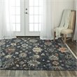 Alora Decor Muse 9' x 12' Charcoal/Black/Blue/Red/Yellow Hand Knotted Area Rug