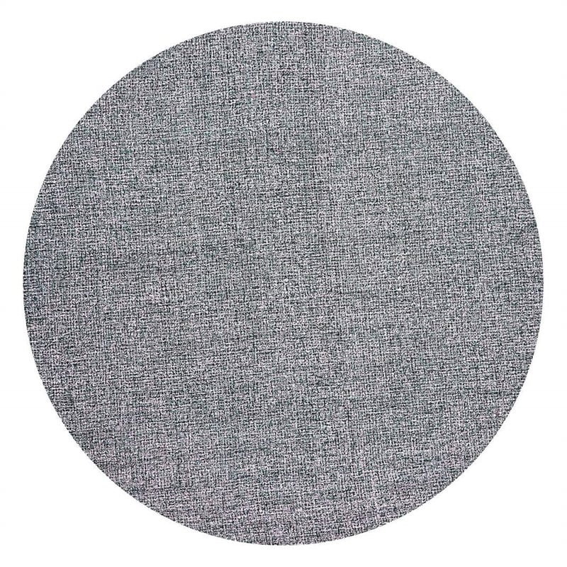 Alora Decor London 8' Round Tweed Black/White/Gray/Rust/Blue Area Rug