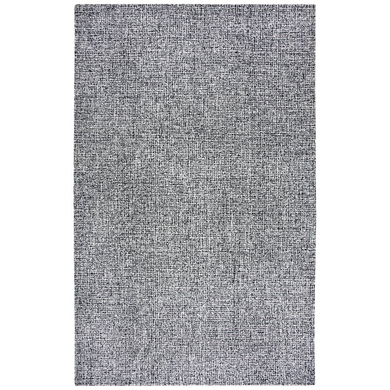 Alora Decor London 3' x 5' Tweed Black/White/Gray/Rust/Blue Hand-Tufted Area Rug