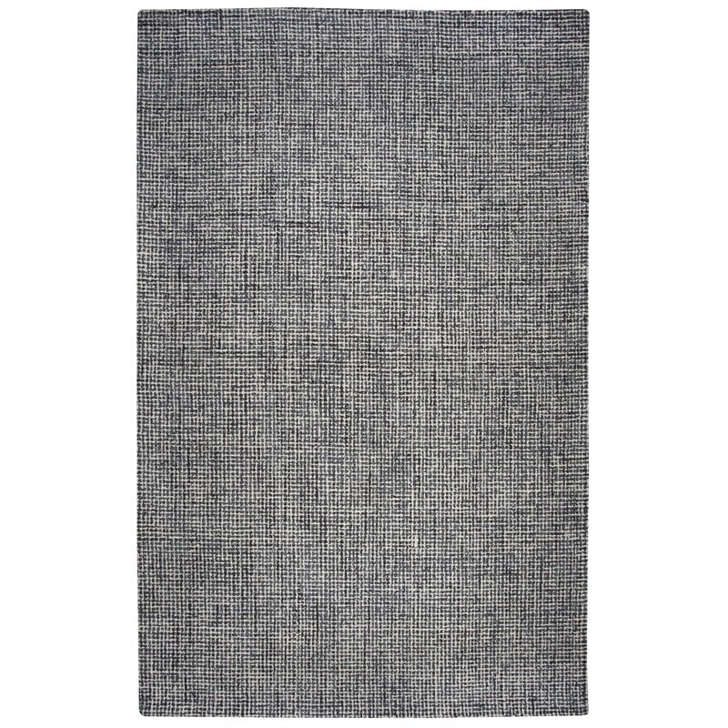 Alora Decor London 8' x 10' Tweed Black/Gray/Rust/Blue Hand-Tufted Area Rug