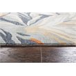 Alora Decor Lapis 8' x 10' Floral Blue/Gray/Beige/Orange Hand-Tufted Area Rug