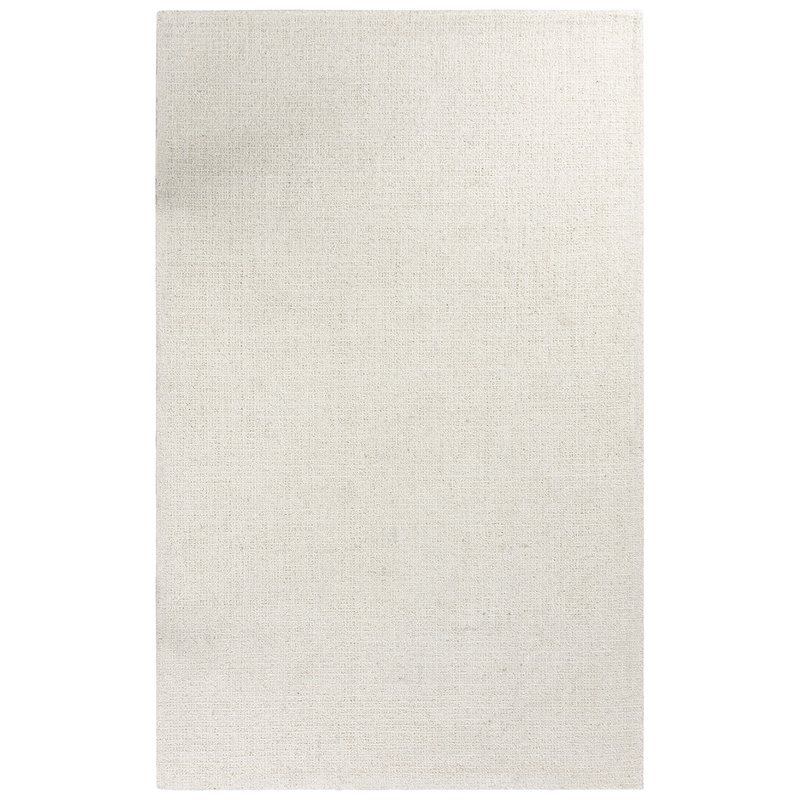 Alora Decor London 8' x 10' Tweed Ivory/White/Ivory/White Hand-Tufted Area Rug