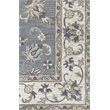 Alora Decor Liberty 8' Round Border Gray/Tan/Ivory Hand-Tufted Area Rug