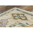 Alora Decor Muse 6' x 9' Gray/Ivory/Gray/Purple/Orange/Blue Hand Knotted Rug
