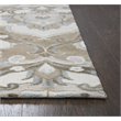 Alora Decor Napoli 5' x 8' Medallion Mocha/Ivory Hand-Tufted Area Rug