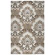 Alora Decor Napoli 5' x 8' Medallion Mocha/Ivory Hand-Tufted Area Rug