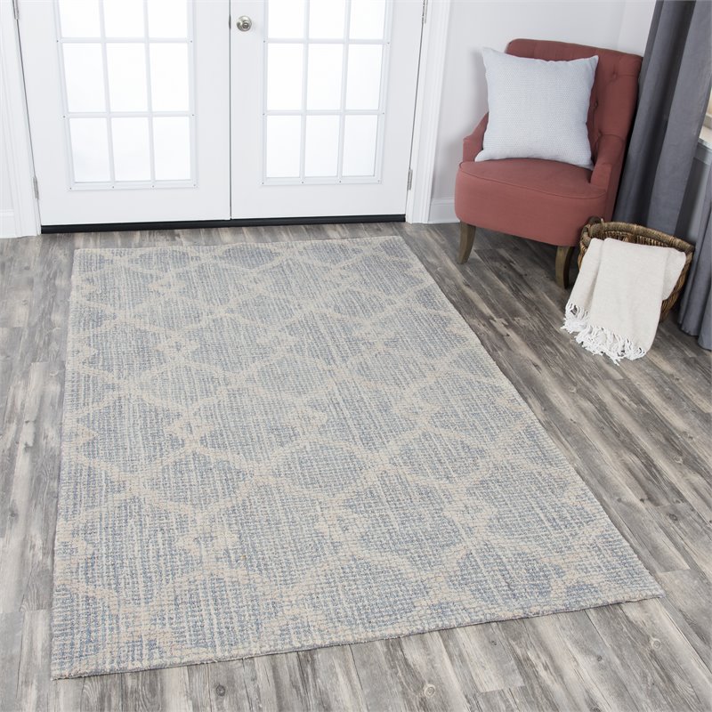 Alora Decor Lavine 8' x 10' Tribal Motif Natural/Natural Hand-Tufted Area Rug