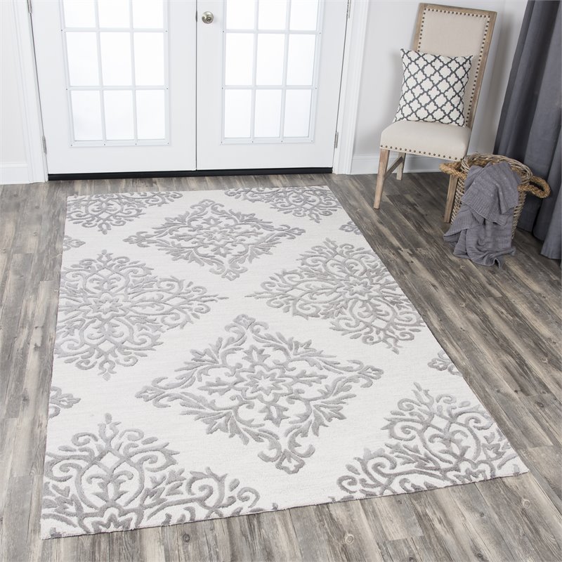 Alora Decor Lavine 8' x 10' Medallion Natural/Taupe Hand-Tufted Area Rug