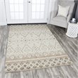 Alora Decor Lavine 8' x 10' Geometric Natural/Teal Hand-Tufted Area Rug