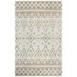 Alora Decor Lavine 8' x 10' Geometric Natural/Teal Hand-Tufted Area Rug