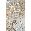 Alora Decor Makalu 8' x 10' Paisley Gray/Natural Hand-Tufted Area Rug