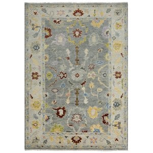 Alora Decor Muse 8' x 10' Gray/Beige/Gray/Yellow/Red Hand Knotted Area Rug
