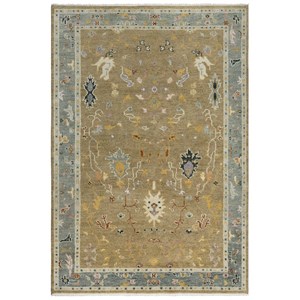 Alora Decor Muse 9' x 12' Taupe/Gray/Brown/Blue/Gray Hand Knotted Area Rug