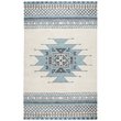 Alora Decor Ryder 8' x 10' Southwest/Tribal Blue/Ivory Hand-Tufted Area Rug