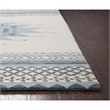 Alora Decor Ryder 5' x 8' Southwest/Tribal Blue/Ivory Hand-Tufted Area Rug