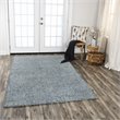 Alora Decor Storm 3' x 5' Tweed Blue/Beige Hand-Tufted Area Rug
