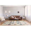 Alora Decor Rivera 5' x 8' Geometric Beige/Ivory/Charcoal Hand-Tufted Area Rug