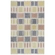 Alora Decor Rivera 5' x 8' Geometric Beige/Ivory/Charcoal Hand-Tufted Area Rug