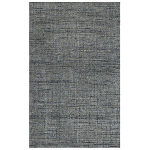 Alora Decor Zion 8'6&quot x 11'6&quot Checked/Solid Blue/Ivory Hand-Tufted Area Rug