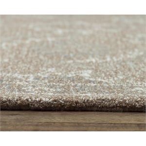 Alora Decor Peace 5' x 7'6&quot Floral Brown/Brown Hand-Tufted Area Rug