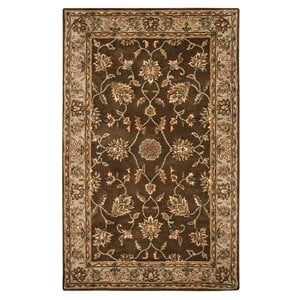 Alora Decor Sareena 5' x 8' Border Brown/Dk Taupe/Sage/Blue/Rust/Tan Area Rug