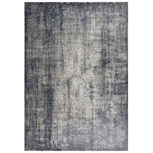 Alora Decor Spring 3'11&quot x 5'6&quot Gold/Charcoal/Black/Gray/Brown Area Rug
