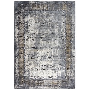 Alora Decor Spring 7'10&quot x 9'10&quot Beige/Charcoal/Black/Gray/Brown Rug