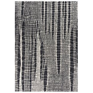 Alora Decor Spring 5'3&quot x 7'6&quot Beige/Black/Black/White/Gray Area Rug