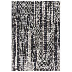 Alora Decor Spring 8'6&quot x 11'10&quot Beige/Black/Black/White/Gray Power-Loomed Rug