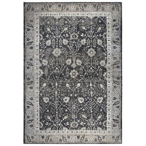 Alora Decor Swagger 5'3&quotx7'6&quot Distress Black/Gray/Tan/Ivory Area Rug