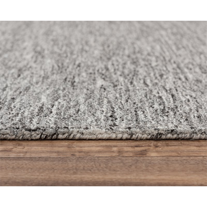 Alora Decor Winston 5' x 8' Speckled Solid Gray/Charcoal/Black Area Rug