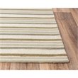 Alora Decor Rivera 5' x 8' Stripe Ivory/Beige/Brown Hand-Tufted Area Rug