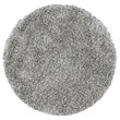 Alora Decor Pearl 3' Round Solid Gray Hand-Tufted Area Rug