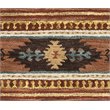 Alora Decor Ryder 8' Round Tribal Multi/Brown/Blue/Gold/Khaki Area Rug
