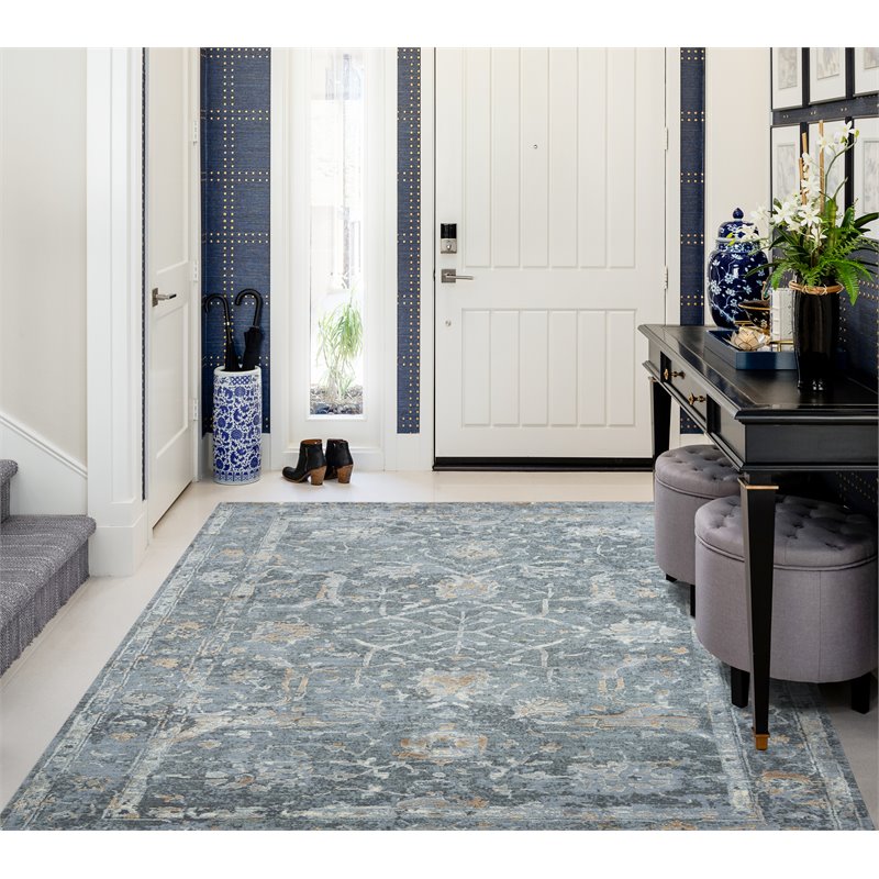 Alora Decor Radiant 10' x 13' Classic Gray/Silver Hybrid Area Rug