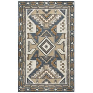 Alora Decor Ryder 8' x 10' Southwest/Tribal Gray/Tan Hand-Tufted Area Rug