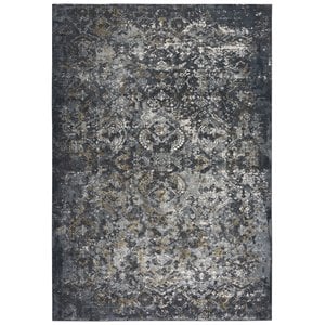 Alora Decor Spring 3'11&quot x 5'6&quot Gray/Dk. Gray/Gray/Brown/Black Area Rug