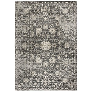 Alora Decor Swagger 7'10&quot x 10'10&quot Floral Gray/Dk Gray/Tan/Ivory/Black Rug