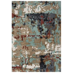 Alora Decor Vivid 5' x 7'6&quot Gray/Multi/Blue/Rust/Ivory Hand-Tufted Area Rug