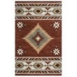 Alora Decor Ryder 3' x 5' Tribal Rust/Khaki/Navy/Sagee Hand-Tufted Area Rug