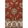 Alora Decor Sareena 8' Round Border Rust/Taupe/Sage/Tan/Khaki Area Rug
