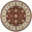 Alora Decor Sareena 8' Round Border Rust/Taupe/Sage/Tan/Khaki Area Rug