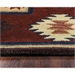 Alora Decor Ryder 3' x 5' Tribal Burgundy/Tan/Rust/Navy/Sage Area Rug