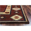 Alora Decor Ryder 3' x 5' Tribal Burgundy/Tan/Rust/Navy/Sage Area Rug