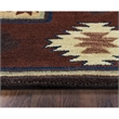 Alora Decor Ryder 5' x 8' Tribal Burgundy/Tan/Rust/Navy/Sage Area Rug