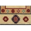 Alora Decor Ryder 8' Round Tribal Tan/Sage/Navy/Burgundy Hand-Tufted Area Rug