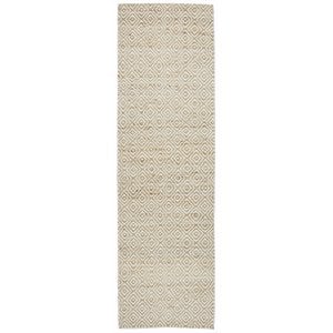 Alora Decor Harlem 2'6&quot x 8' Pattern Natural/Gray/Rust/Blue Hand-Woven Area Rug