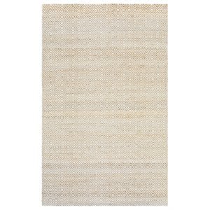 Alora Decor Harlem 5' x 8' Pattern Natural/Gray/Rust/Blue Hand-Woven Area Rug